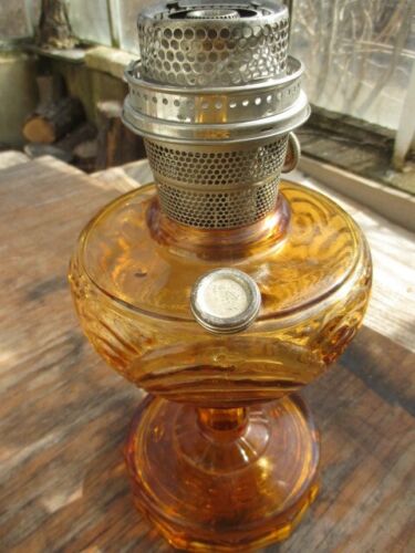 Beautiful Dark Amber ALADDIN Washington Drape Table Lamp - Picture 3 of 11