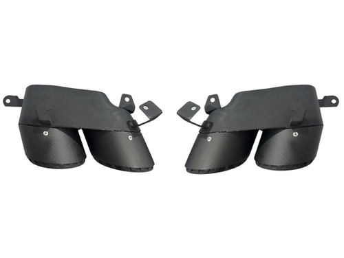Four-exit Carbon Fiber Tailpipes For BMW X5 G05 - Picture 2 of 3