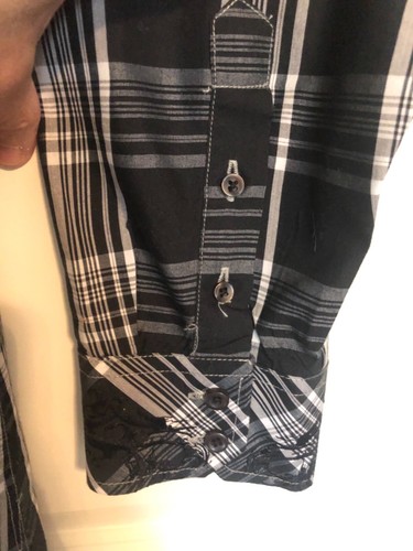 SOVEREIGN CODE NO RETREAT MEN'S L/S SHIRT SIZE LARGE- BLACK AND WHITE - Picture 5 of 6