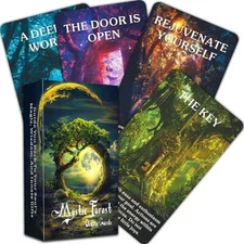 NEW! Mystic Forest Oracle Cards! 56 Beautiful Oracle Messages & Artwork in Box