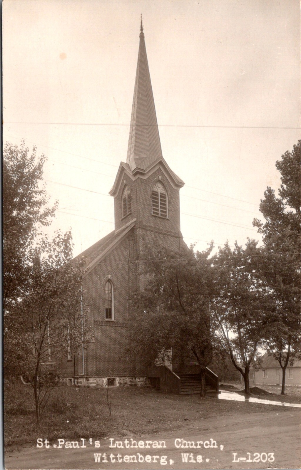 Wittenberg Wisconsin St. Paul's Lutheran Church Religion Parish 1931       23351