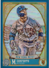 2021 Topps Gypsy Queen Chrome Box Toppers Indigo Ref #7 Michael Conforto /150