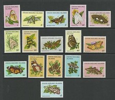 1982 Butterflies & Moths Complete set of 16 MUH/MH SG 84 - 99 as sold at PO