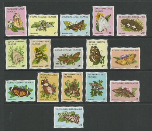 1982 Butterflies & Moths Complete set of 16 MUH/MH SG 84 - 99 as sold at PO - Photo 1/1