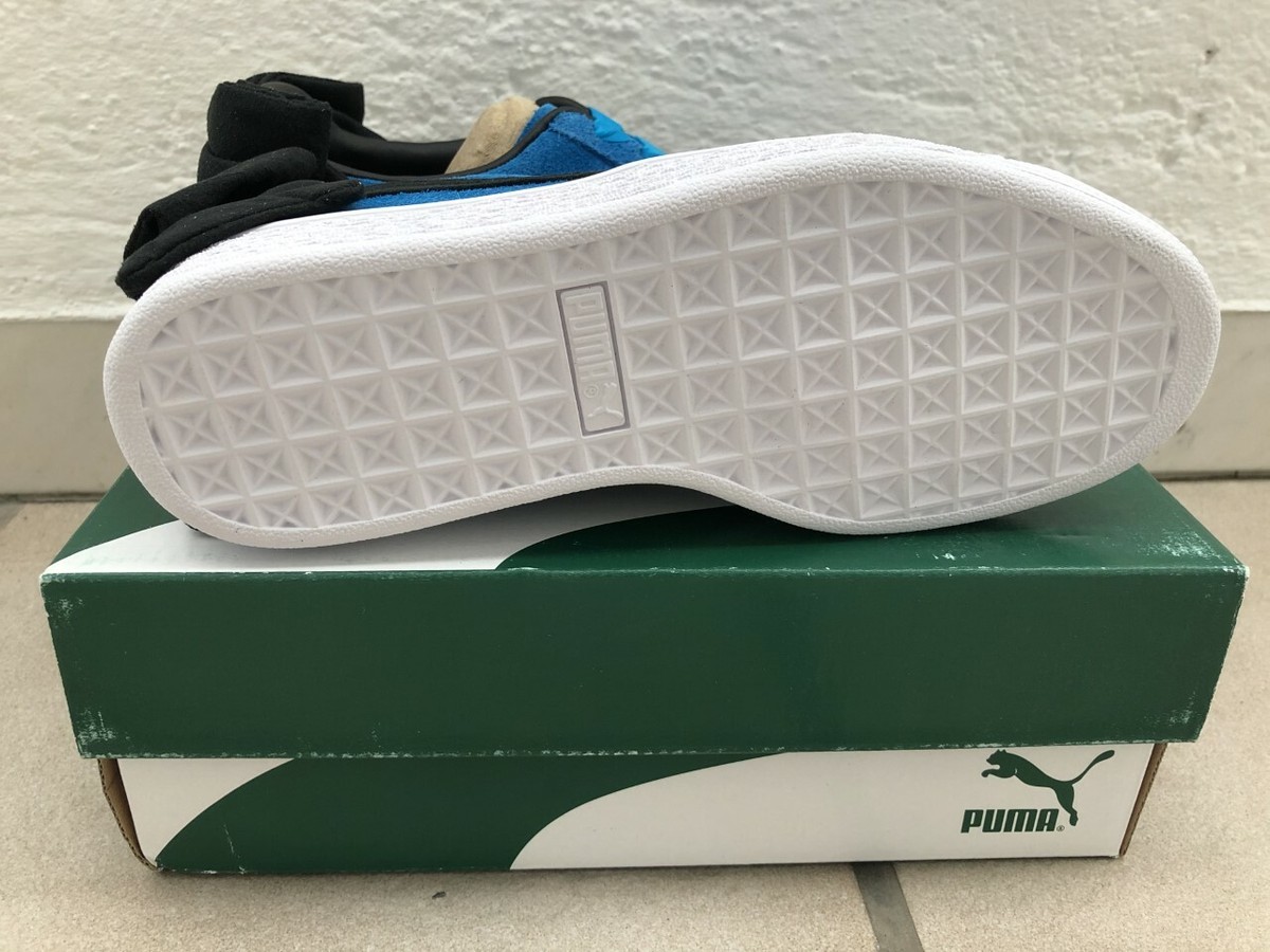 PUMA SUEDE Bow Block Win's Plat Blue Black Sneaker Schuhe 35,5 3 5,5 22 |  eBay