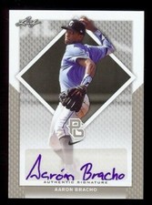 AARON BRACHO Cleveland Indians 2016 Leaf PERFECT GAME Cert AUTOGRAPH Rookie Auto