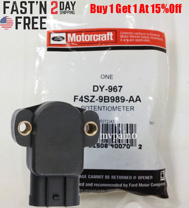 New OEM Motorcraft DY967 TPS Throttle Position Sensor F4SZ-9B989-AA
