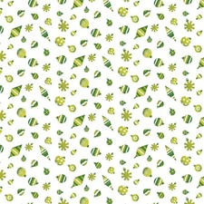 Feline Drive Fabric MEOWY CHRISTMAS FaLaLa Ornament Grn Fat Quarter 18"x22" FQ