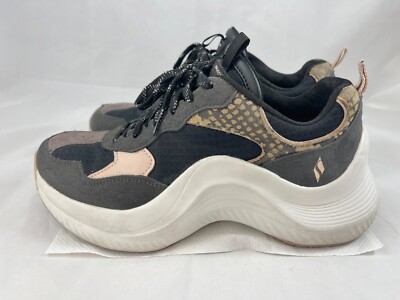 Skechers Women Sierra Trainers SN13440 Sneakers Shoes Footwear Weave 7.5