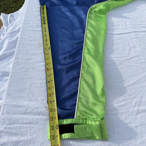 Vintage 90s Tommy Hilfiger Color Block Jacket Blue Green Men’s Size Extra Large - Picture 16 of 24