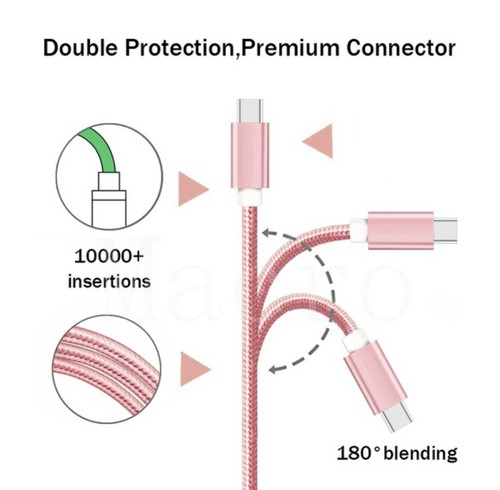 10Ft Micro USB Fast Charger Heavy Duty Charging Cable Cord For Samsung Android - Picture 3 of 4