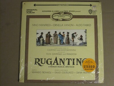 ARMANDO TROVAJOLI - RUGANTINO (ORIGINAL CAST ALBUM) LP OG '63 + BOOK VG+ SHRINK!