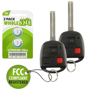 2* New Remote Key Replacement Keyless Entry for 2003-2007 Lexus LX470 HYQ1512V | eBay
