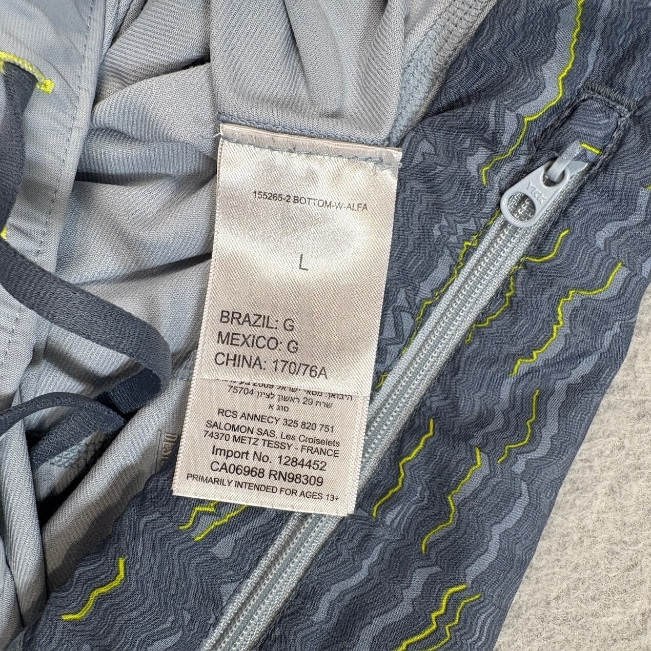 Salomon Shorts Donna L Grigio Pelle Avanzata Attiva Secca Corsa Outdoor Basic Escursione