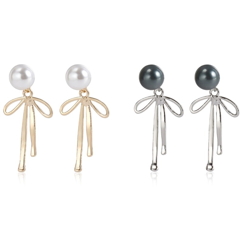 Fashionable Alloy Dangle Ear Studs for Women
