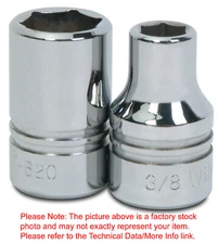 5/8"6Pt Shallow 1/2"Drive Supertorque High Polished Chrome USA Socket ST-620