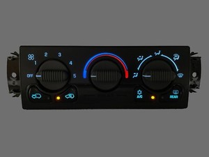 00-02 Tahoe Silverado Sierra AC Heater Control w/ Defrost WHITE LED LIGHTING