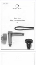 Deckel So Grinder Tool Cutter Manual Parts Pdf Copy 14 Page Cnc Lathe