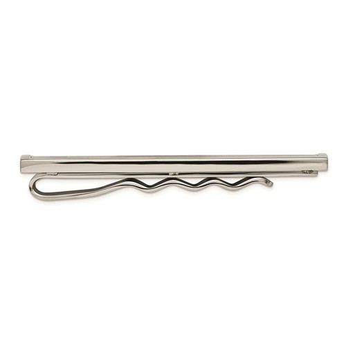 Titanium Brushed and Polished Tie Bar - Picture 2 of 2