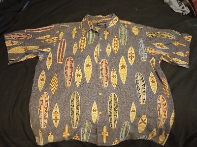 ?Vintage 1990s Phil Edwards by Reyn Spooner Hawaiian Aloha Shirt 