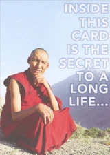 Secret To A Long Life  Man on Mountain Funny / Humorous Birthday Card