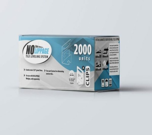 No Lippage Tile Leveling System Clips -Box of 2000 clips 1/51 1/16 1/8 1/32 - Picture 12 of 15