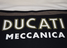 Vintage T-Shirt Size M/L Y2K Ducati Meccanica Bologna 2 Tone Ducati Mechanics