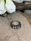 7. Vintage Carolyn Pollack 925 Sterling Silver Multi Stone Floral Ring 7s, 5.7g