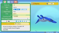 Shiny Mantine 6IVs Pokemon BDSP 