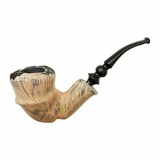 Erik Nording Pipe Organic Flowing Shapes Handmade Tobacco Pipe – Signature Black
