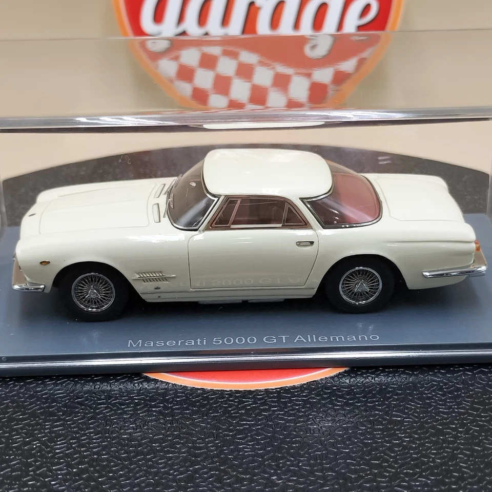 NEO 1/43 Maserati 5000 GT Allemano 1960 blanco resina modelo 45657 Foto 2 de 4
