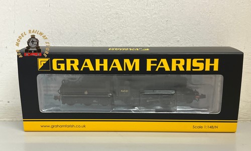 Graham Farish 372-630 LMS Ivatt 2MT 46521 BR liniert grün (frühes Emblem) Spur N | Zustand: New