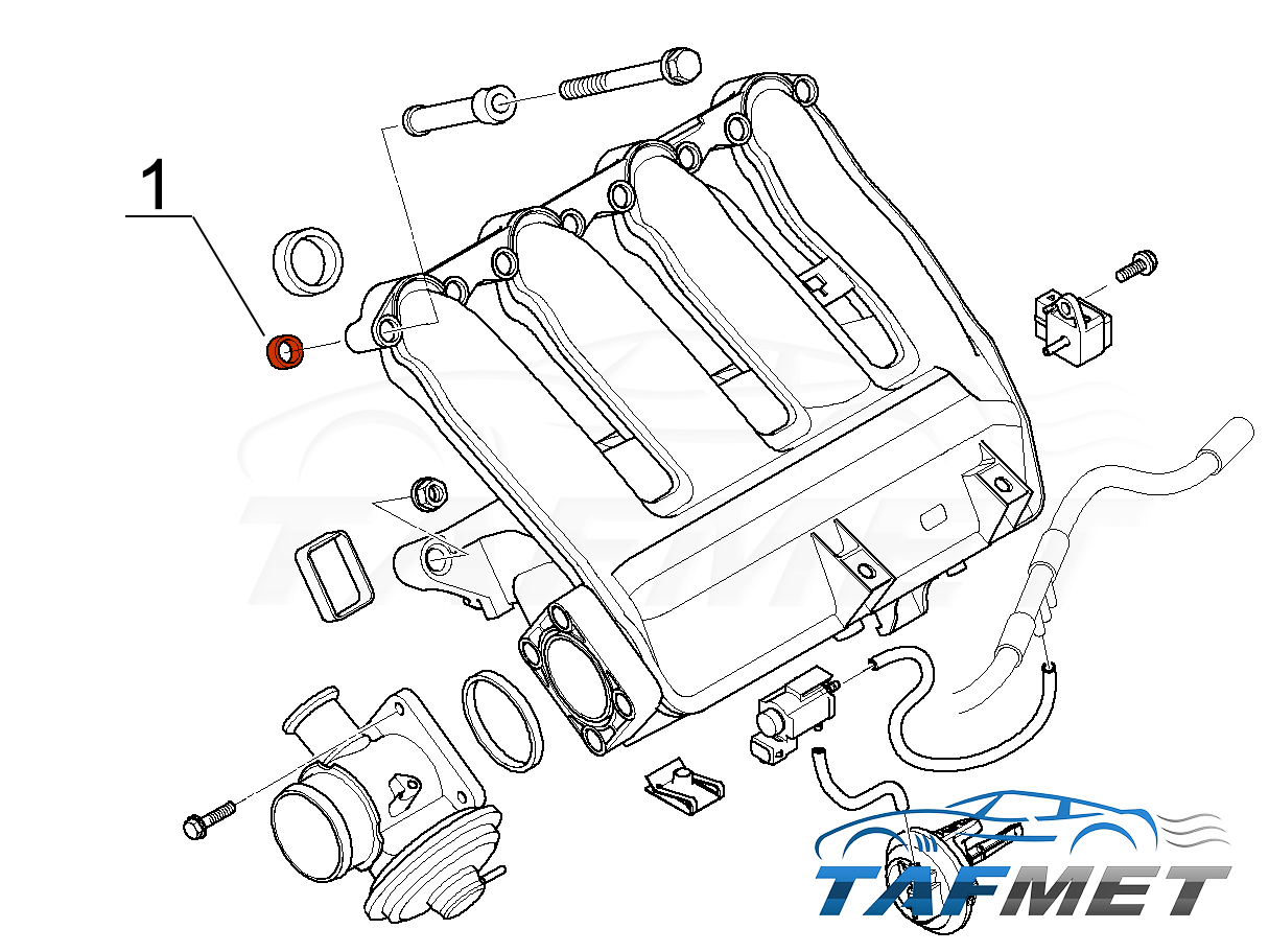 5 x Backup Ring Set Gasket for BMW M47 E87 E46 E90 E91 E92 E93 E39 E60