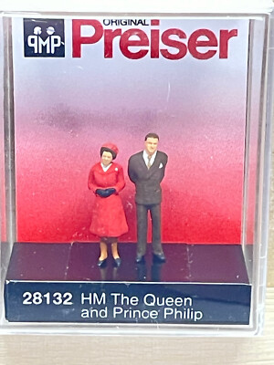 Preiser 28132 HM The Queen and Prince Philip , HO 1:87  , NEU & OVP