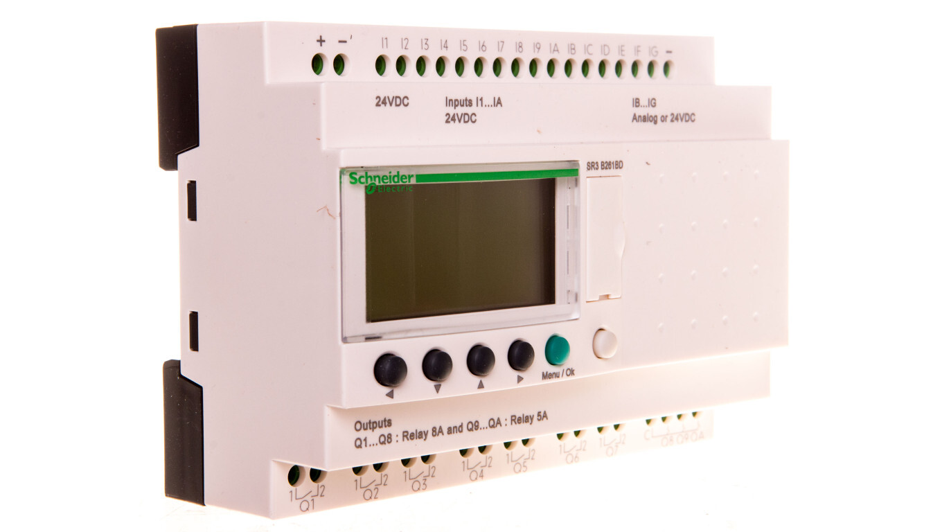 Programmable relay 24V DC 6W 10W Zelio Logic SR3B261BD /T2UK