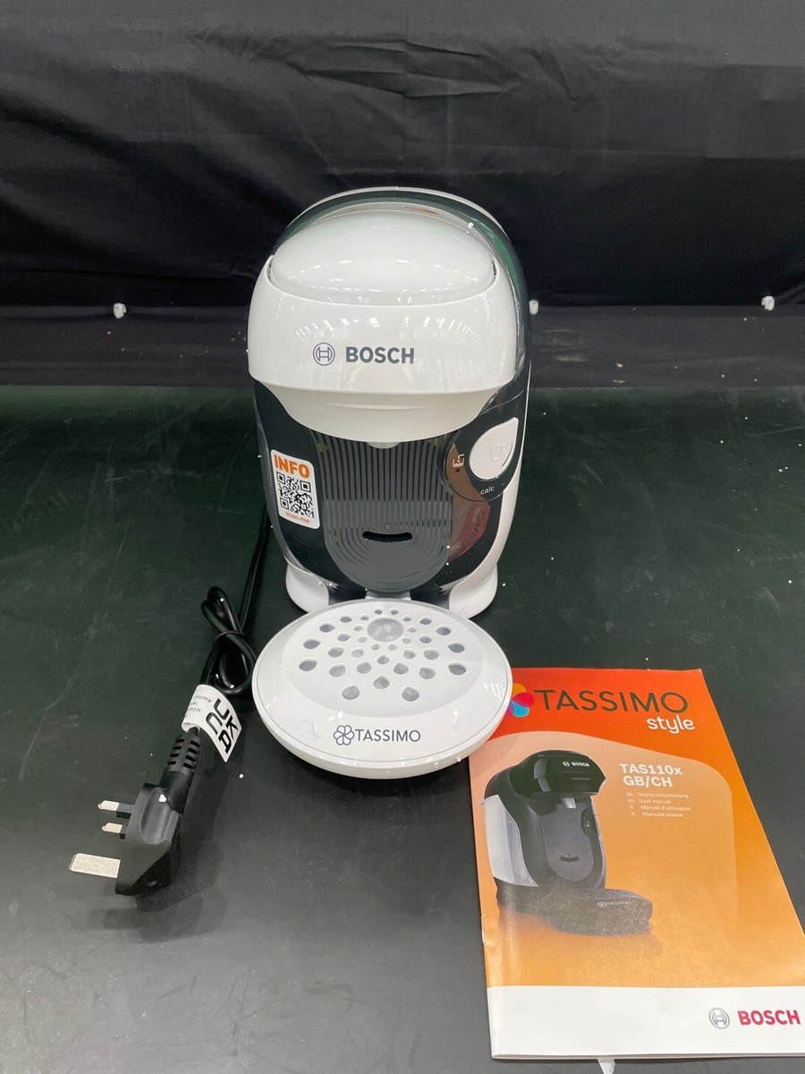 Bosch Tassimo Pod Coffee Machine White TAS1104GB #LA53086