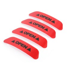 4x Super Car Door Open Sticker Reflective Tape Safety Warning Decal Red Hot 4x Super Car Door Open Sticker Reflective Tape Safety Warning Decal Red Hot