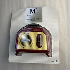 Modern Expressions Mini Retro Radio FM Hi-Fi Sound Auto Scan Reset Sealed 