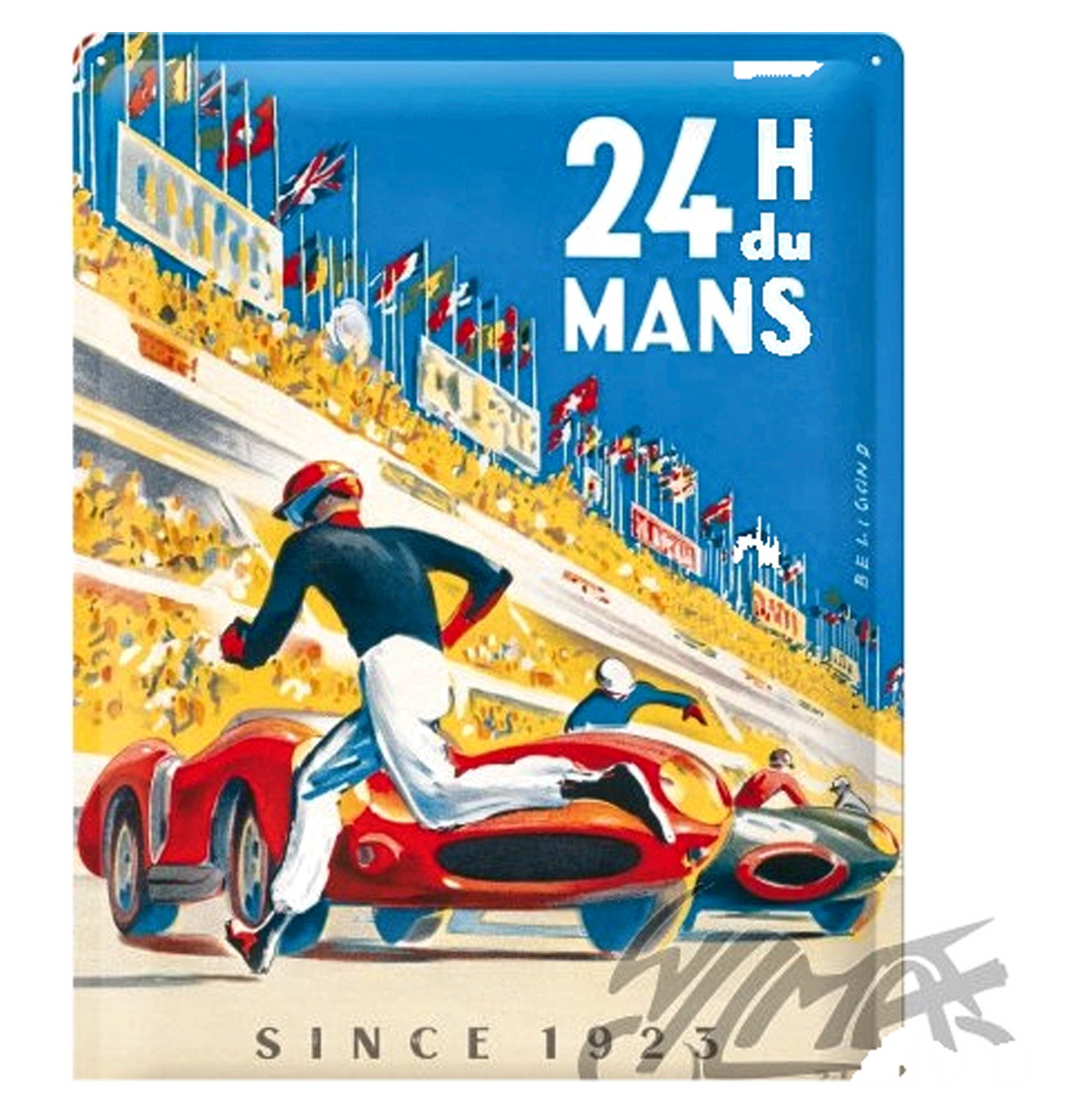 Poster 24h Le Mans 30x40 cm plateau de course édition 23346 pour collectionneur
