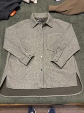 Ladies Green Zara Overshirt In Size Medium Oversized Excellent Condition