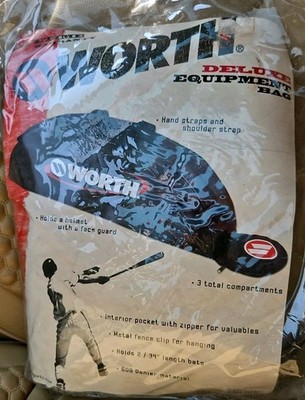 WORTH DELUXE SI122-T EQUIPMENT BASEBALL SOFTBALL HANGING BAT BAG - NEW SEALED