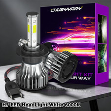 LED For Mazda CX 7 2007-2012 Headlight Kit H7 6000K White Bulbs LOW Beam 2pcs