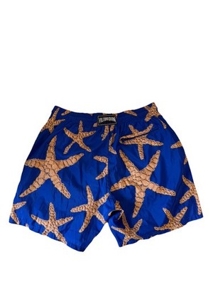 Vilebrequin Men s Swim Trunks Shorts XL Blue Starfish Print