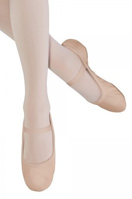 Kinderschläppchen S0249L ganze Sohle Leder von Bloch Gr. 3,5 schmal