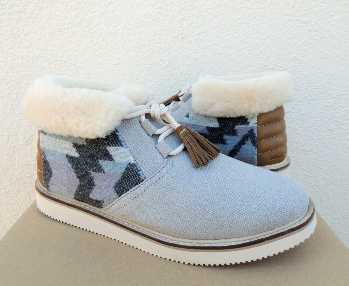 NWT Sanuk Cozy Vibes slides slippers faux fur house shoes surf snow 9 Cozy Vibe Slipper SM Southwest | Women main image 2
