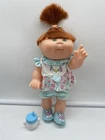 1996 Cabbage Patch Kid Brushing Teeth Red Hair Green Eyes Original Outfit 14"