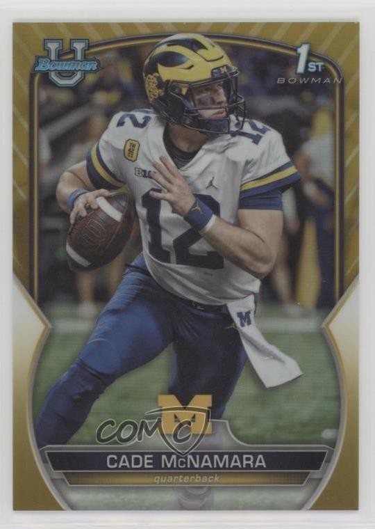 2022 Bowman U Chrome Gold Refractor 17/50 Cade McNamara #99 1by6