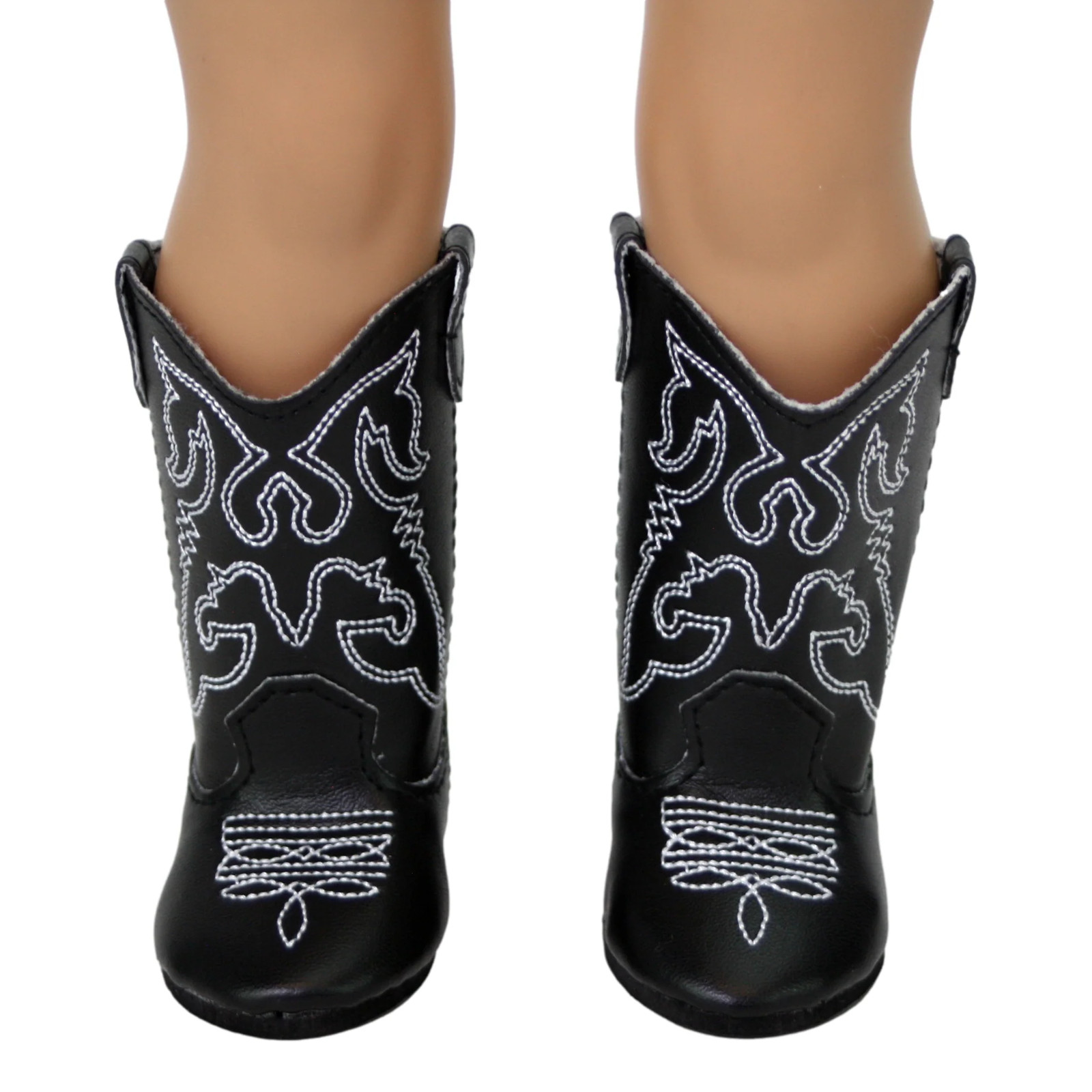 Black Cowgirl Boots with Eagle 18" Doll Clothes that Fits American Girl Dolls