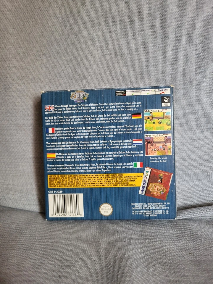 Jeu Zelda Oracle of Ages Nintendo Game Boy Color, super état ! - Photo 3/4