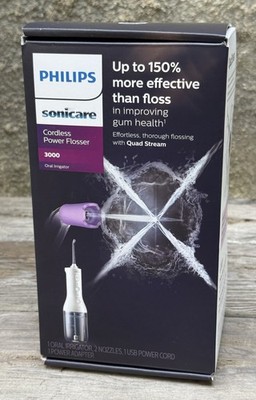 Philips Sonicare 3000 Cordless Power Flosser w/ Quad Stream, New In Sealed Box